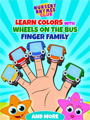 Learn Colors With Wheels On The Bus Finger Family And More