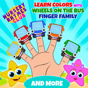 Learn Colors With Wheels on the Bus Finger Family and More 